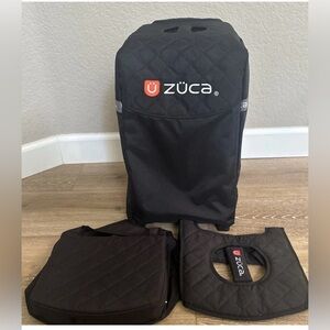 Zuca Ice Skate Bag With Seat Cushion Cover and Light Up Wheels